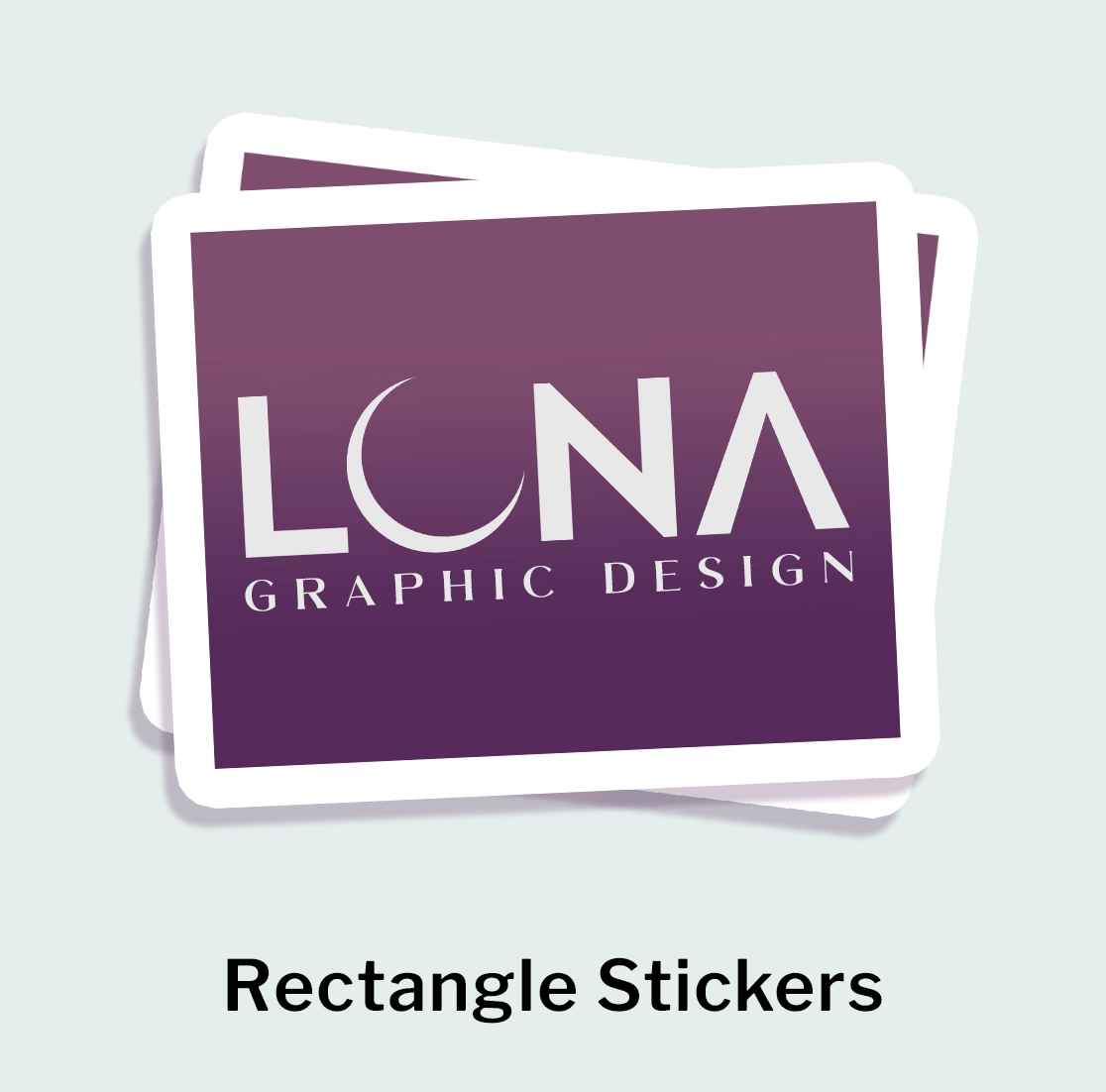 Rectangular stickers